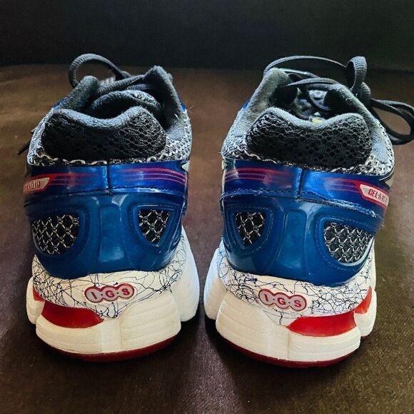 Asics GEL-Kayano 19 Black Blue Yellow Red Mens 7.5 Medium Tag or Womens 9 US - Picture 5 of 9